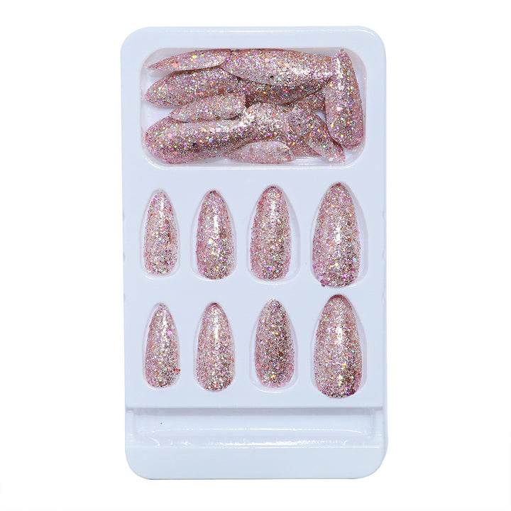 Glittering Stiletto Press-On Nail Set Bowlift