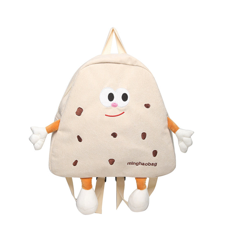 Cartoon Cookie-Shaped School Backpack Bowlift