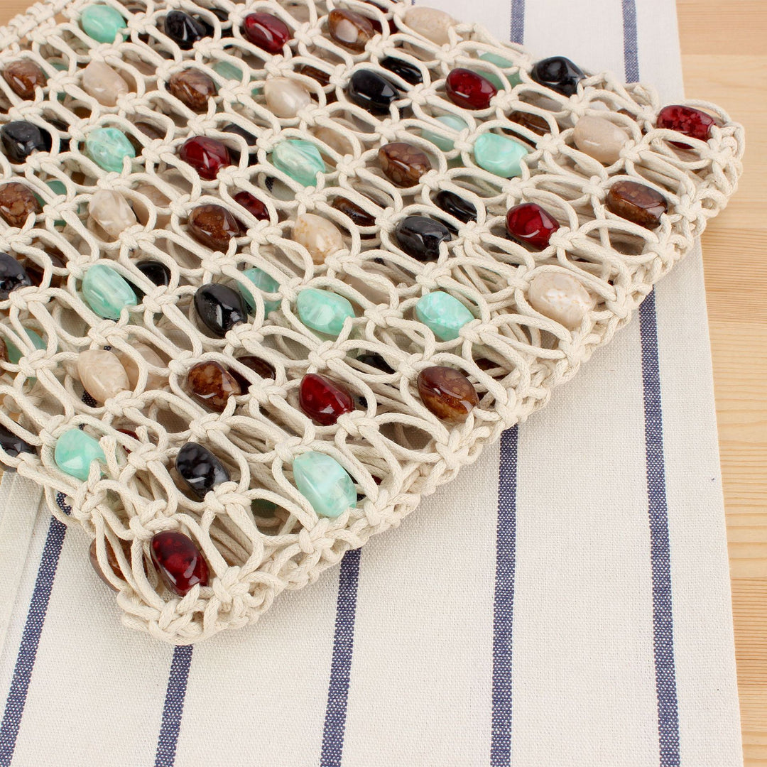 Handbag with Colorful Decorative Element Bowlift