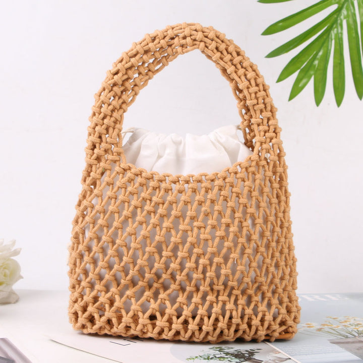 Hand-knotted tote bag made of natural cotton Bowlift