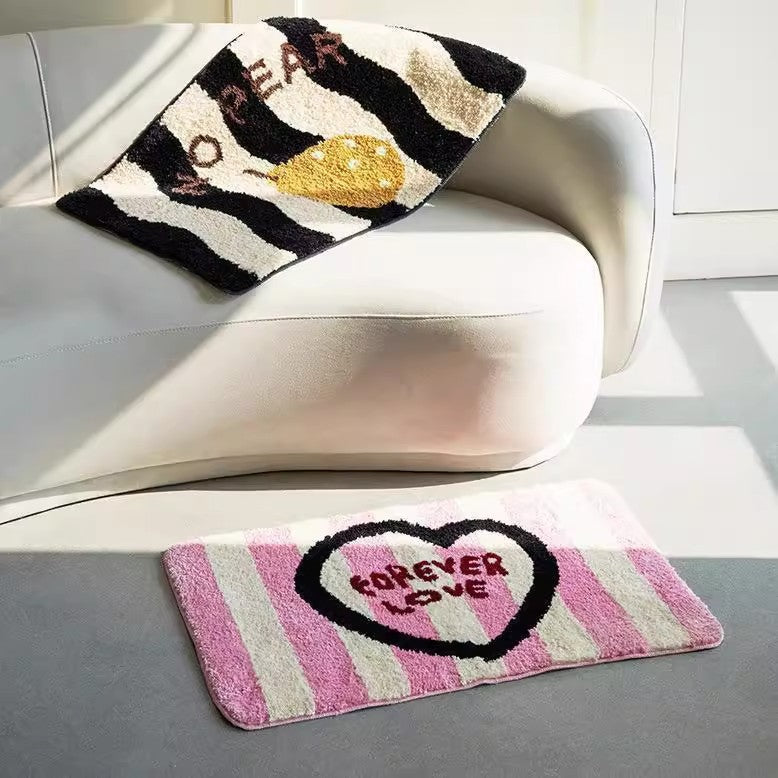 Decorative Plush Bath Mat