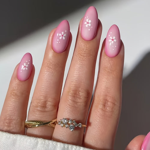 Floral Art Acrylic Nail Set Bowlift