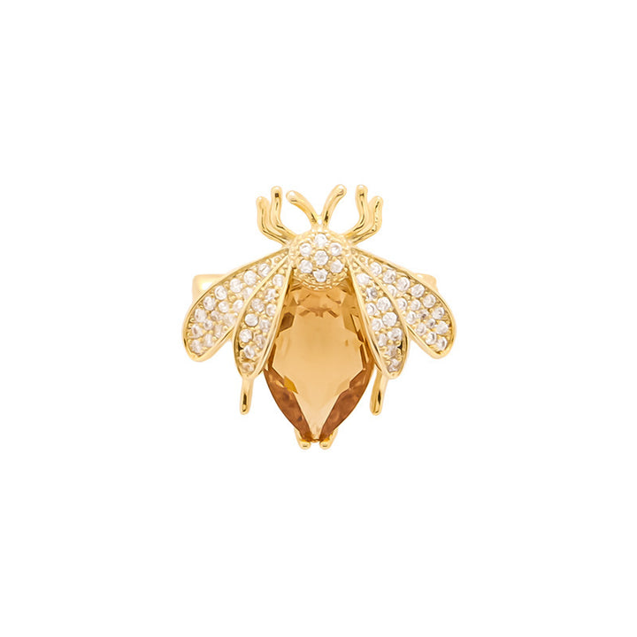 Exclusive bee brooch with crystals Bowlift