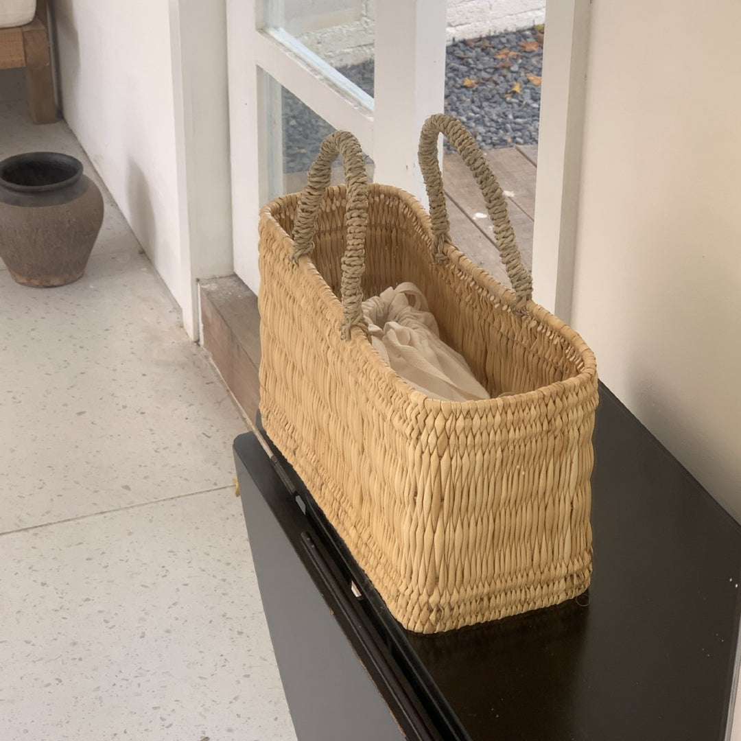 Playful Handwoven Shopping Bag Bowlift