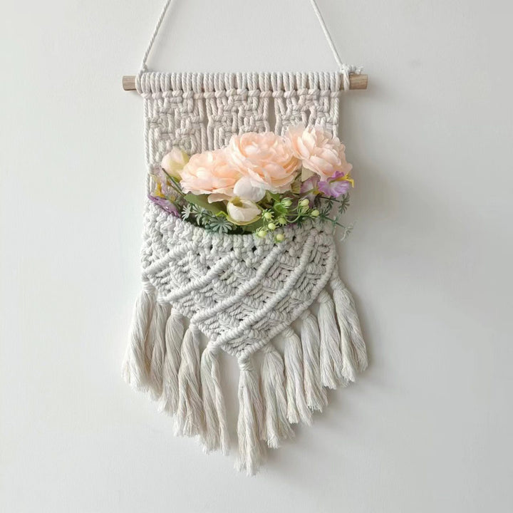Wall-Mounted Macramé Planter Bowlift