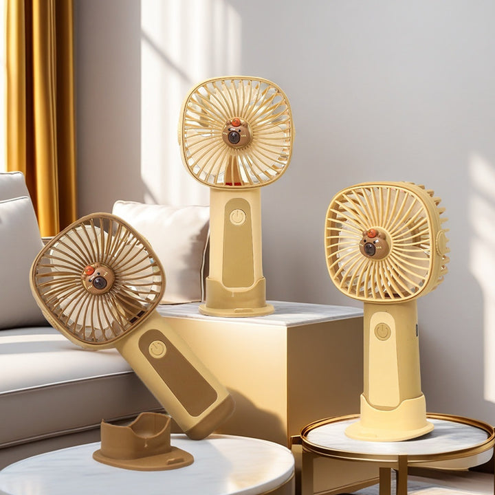 Portable table fan with flexible tilt adjustment Bowlift