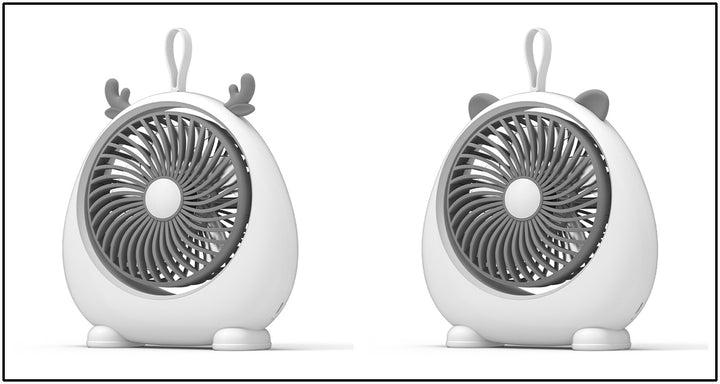Women's Portable Fan in Cute Animal Design Bowlift