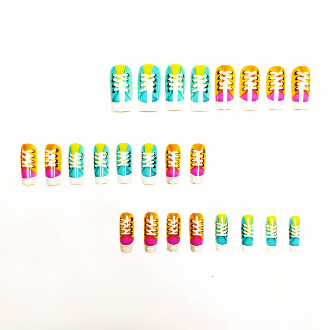 Fun Creative Sneaker Nail Art Bowlift