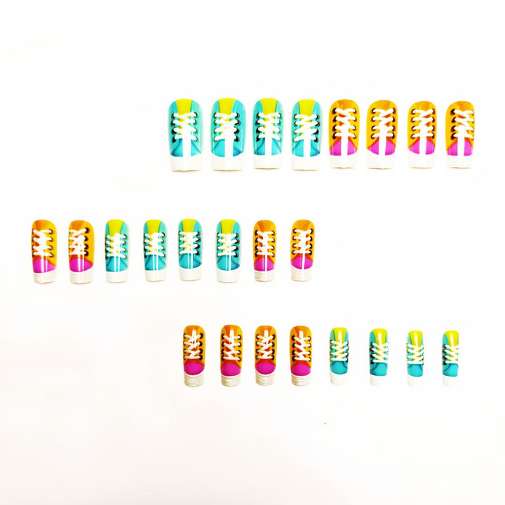 Fun Creative Sneaker Nail Art Bowlift