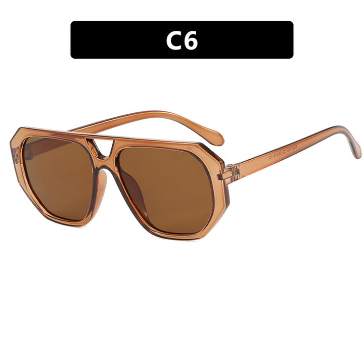 Women's sunglasses in fashionable hexagon design with UV protection Bowlift