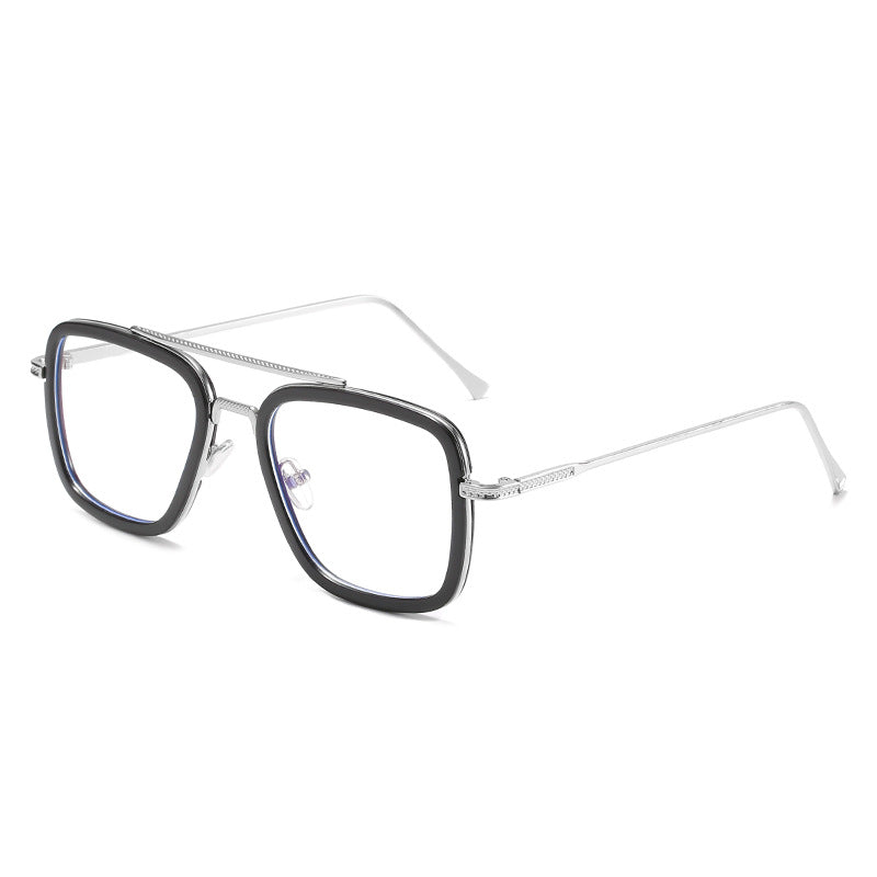 Women's fashionable square sunglasses with luxurious metal frame Bowlift