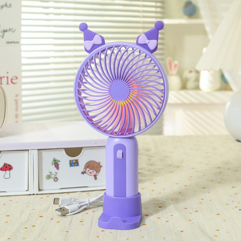 Women Portable USB Hand Fan with Cute Design Bowlift