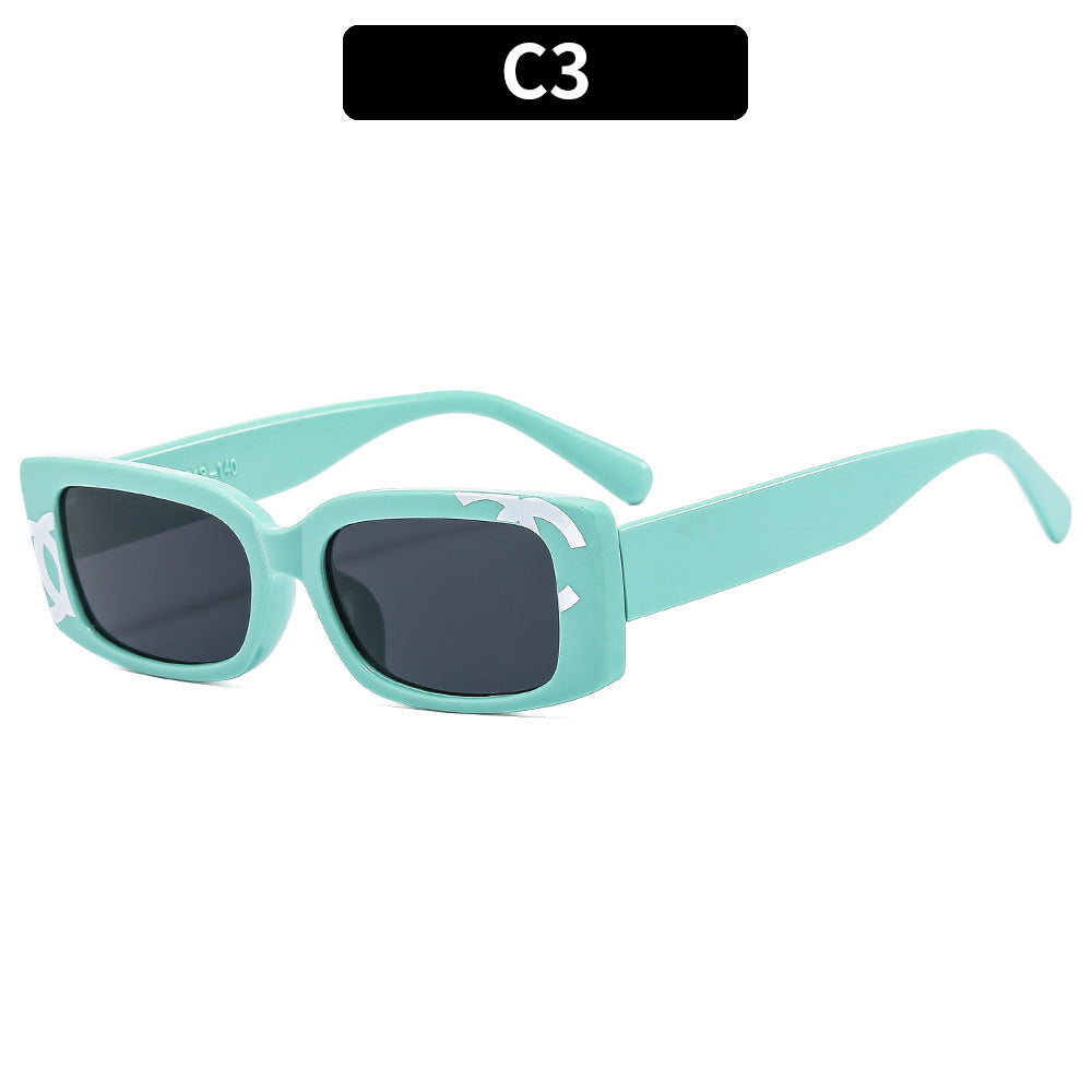 Classic Style Retro Square Frame Sunglasses