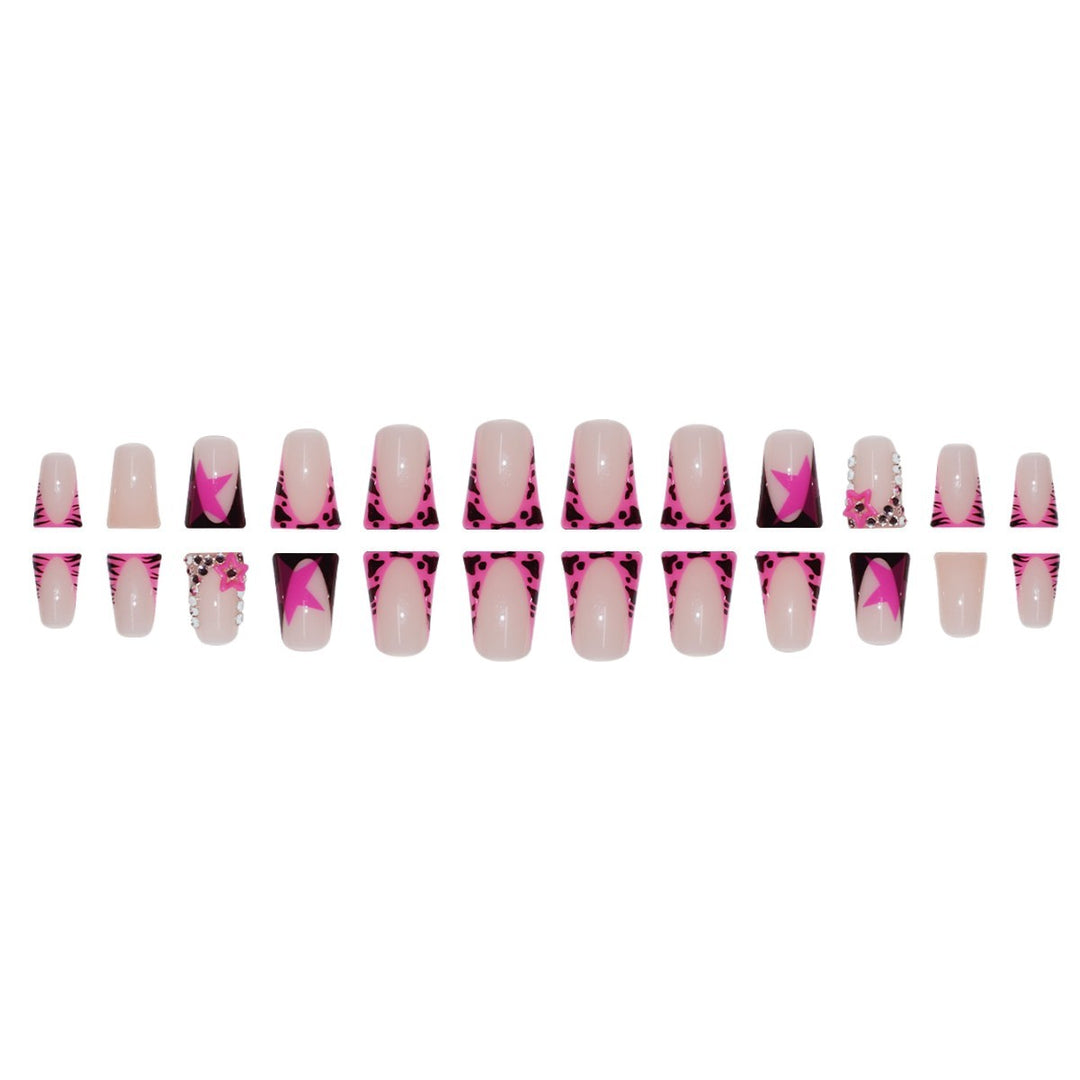 Thematic Star-Embellished Press-On Nail Extensions Bowlift