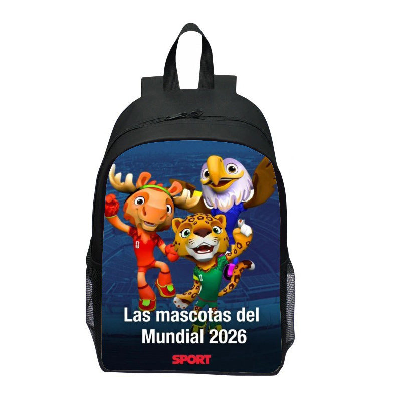 Backpack with Striking Sports Motif Bowlift