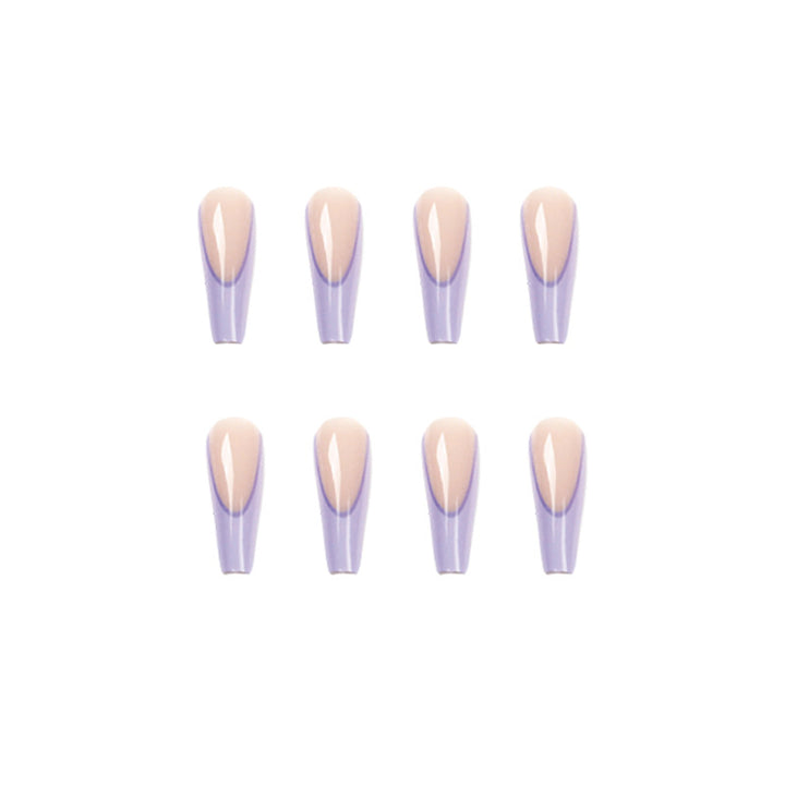 Artificial nail art with elegant ombre design Bowlift