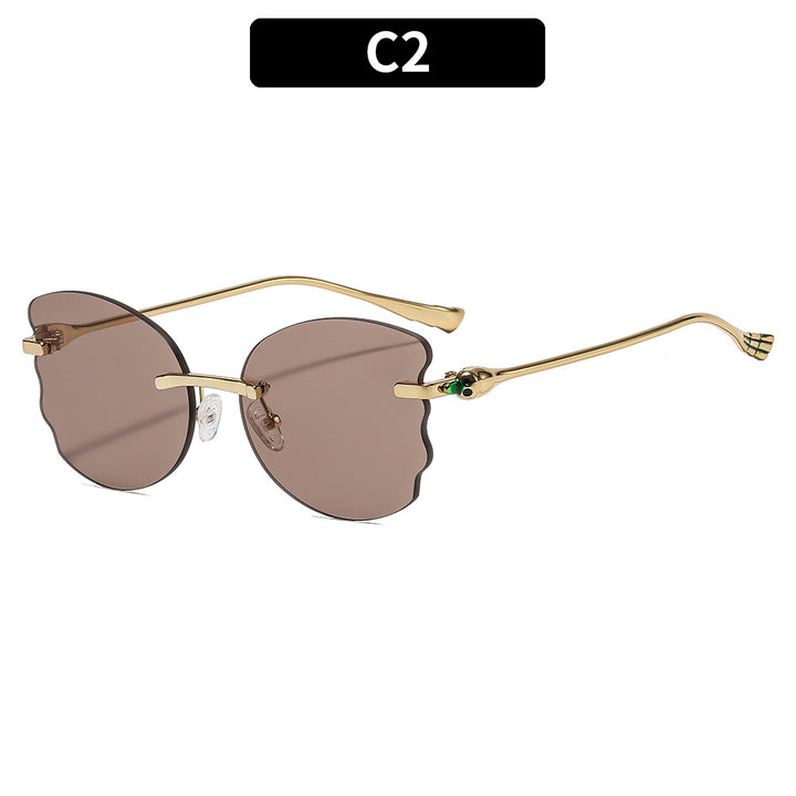 Artistic Floral Frame Sunglasses