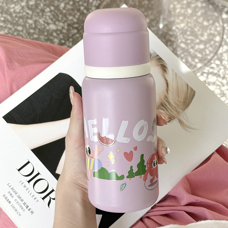 Women's Insulated Bottle with Cheerful Animal Design Bowlift