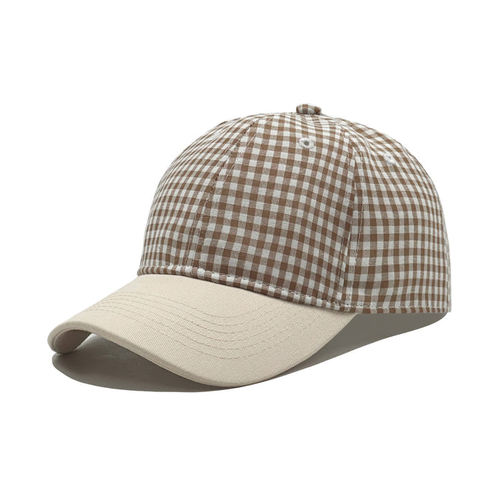 Ladies fashion cap with checkered pattern Bowlift