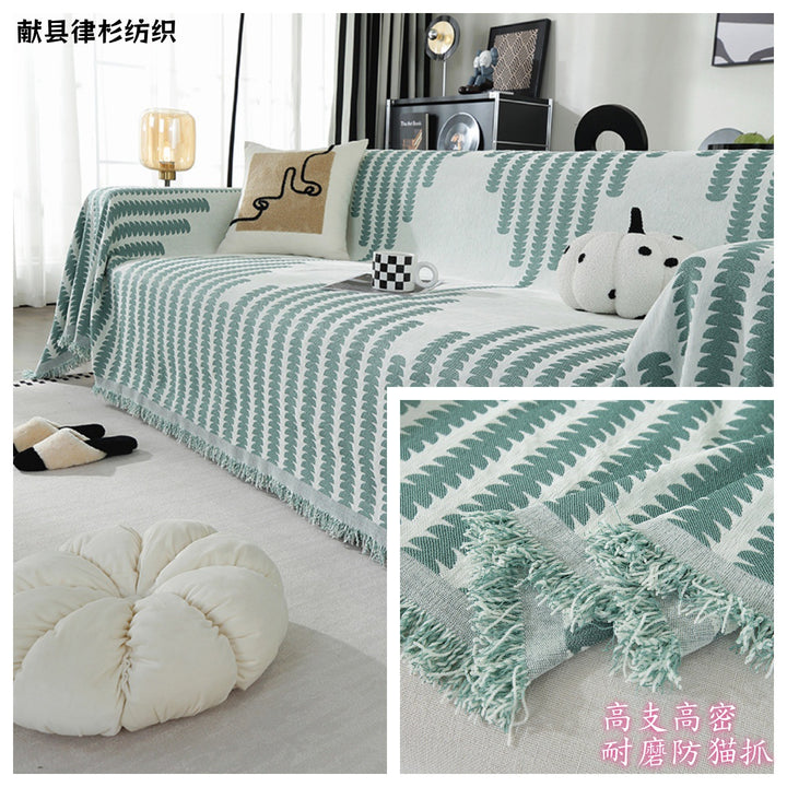 Decorative Fringe Throw Blanket