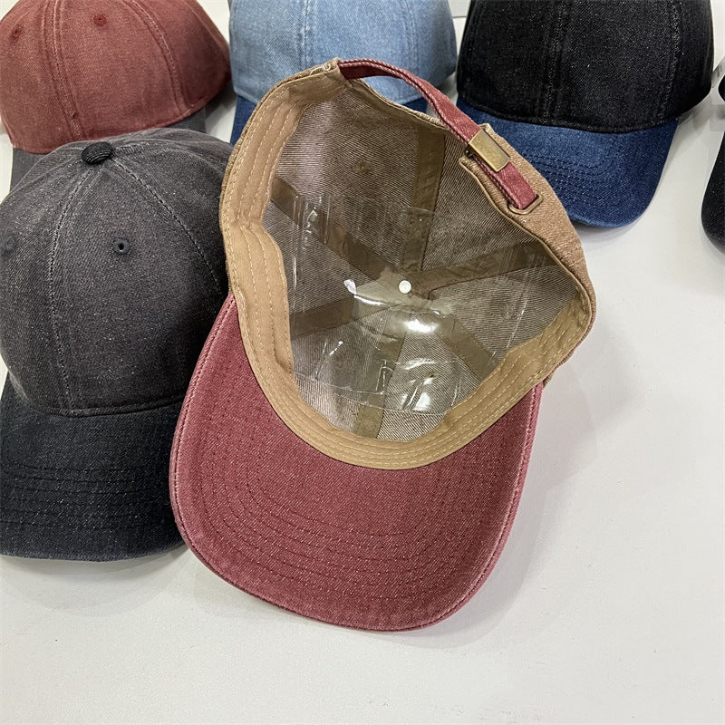 Men's Denim-Style Adjustable Cap Bowlift