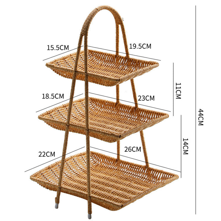 Handcrafted Woven Serving Basket Bowlift
