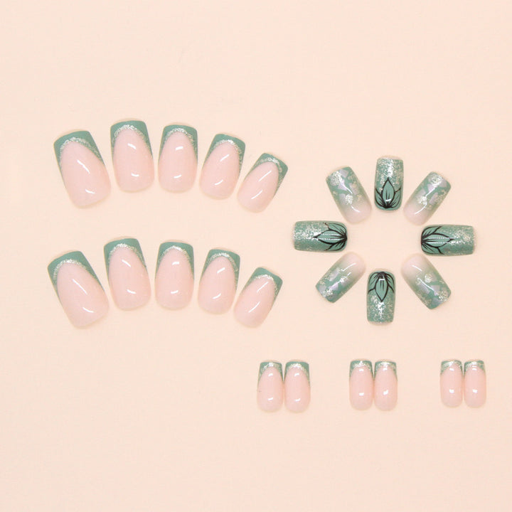 Decorative Floral Nail Art Extensions Bowlift