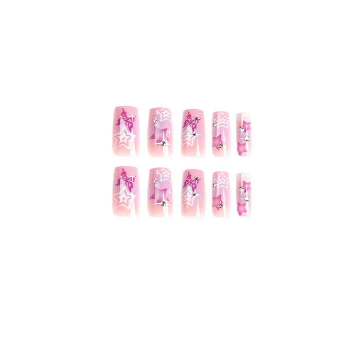 Artistic acrylic nails with modern glitter accents Bowlift
