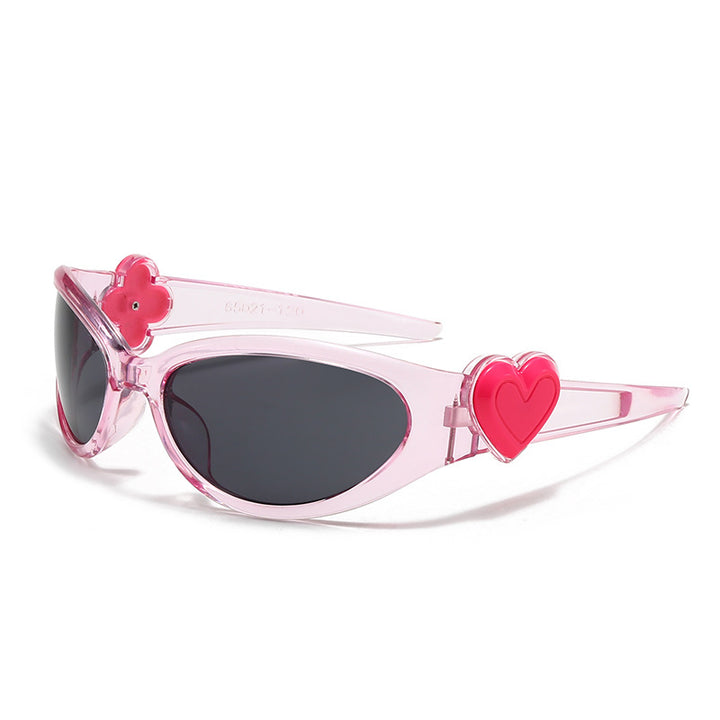 Ladies fashionable sunglasses in stylish heart design Bowlift