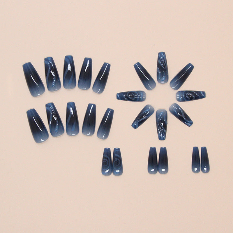 Artistic Swirl Press-On Nail Extensions Bowlift