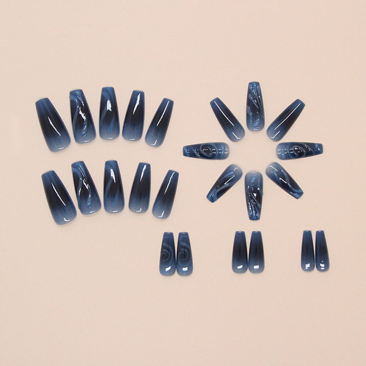 Artistic Swirl Press-On Nail Extensions Bowlift