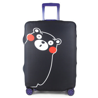 Tropical Leaf Print Hard Shell Luggage Bowlift