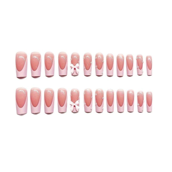 Decorative Bow Accent Press-On Nails Bowlift