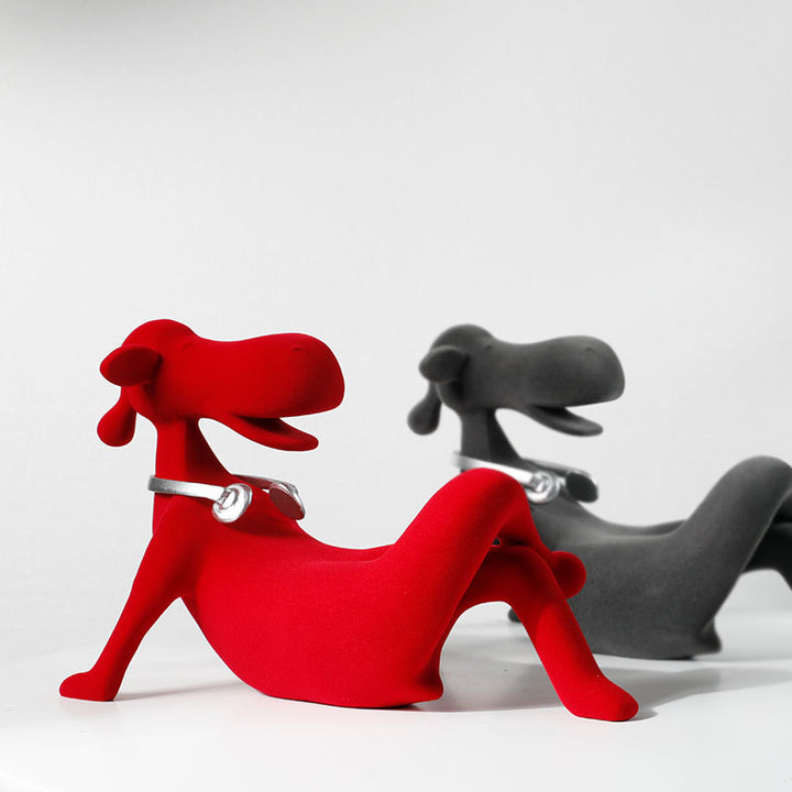 Playful Decorative Dog Figurine