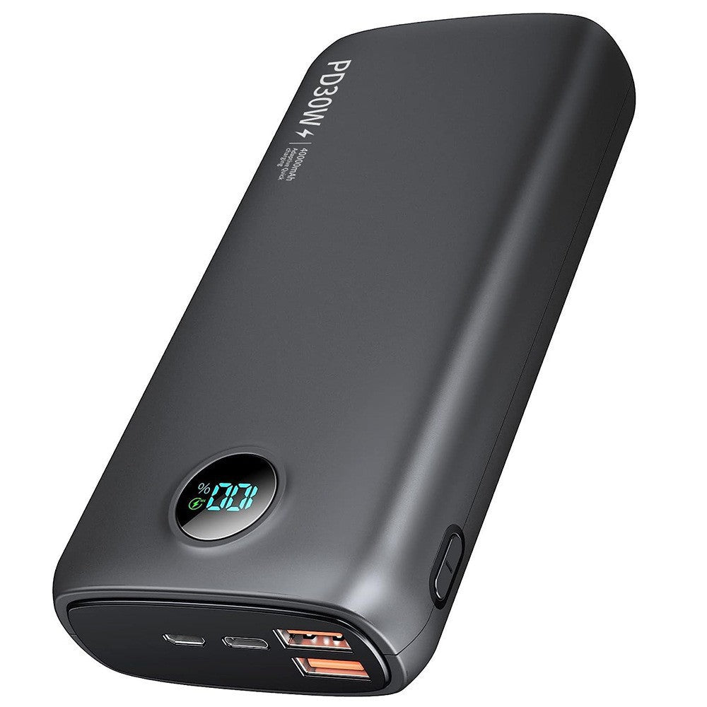 Portable power bank with digital charging display and LED lamp Bowlift