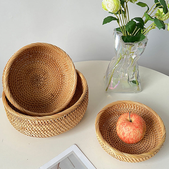 Ladies' beef decoration basket made of natural material Bowlift