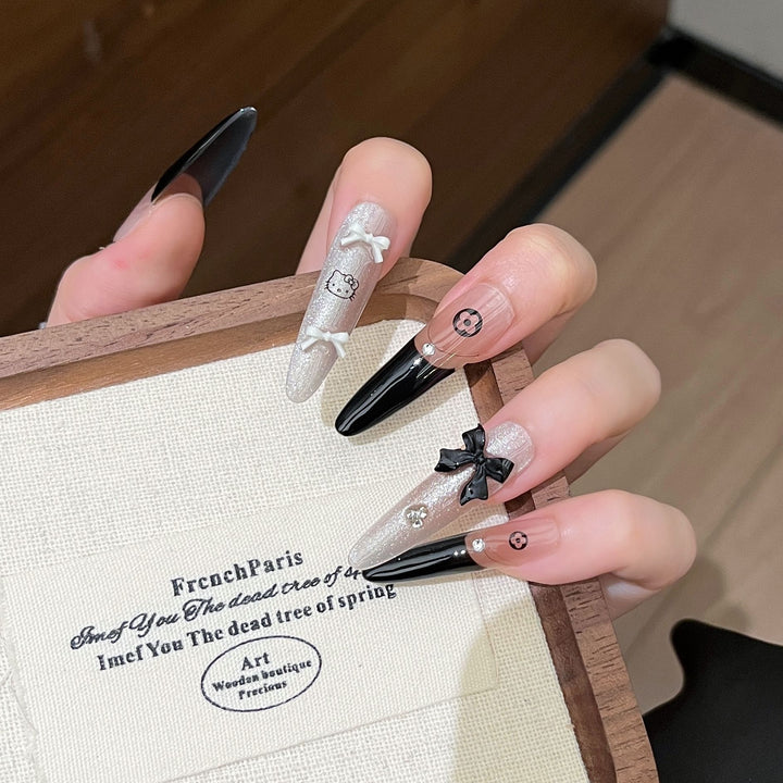Creative Theme Press-On Nail Art Bowlift