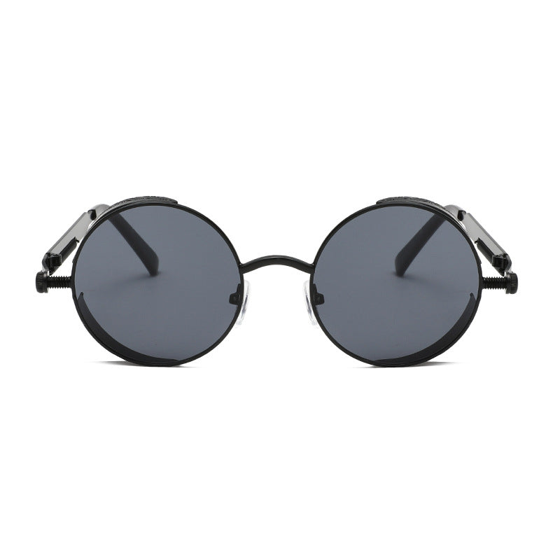Ladies Round Sunglasses with High-Quality Metal Frame Bowlift
