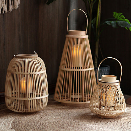 Stylish Rattan Lantern Bowlift
