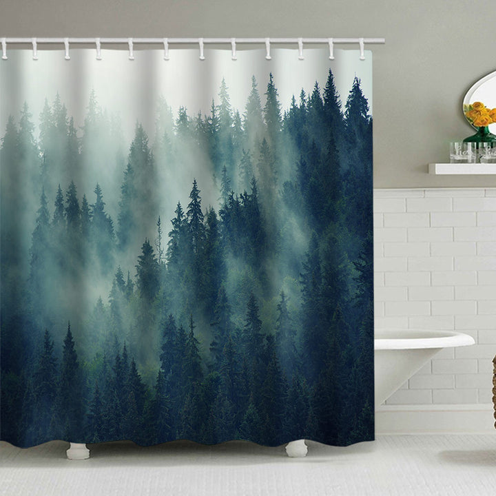 Forest Serenity Shower Curtain Bowlift