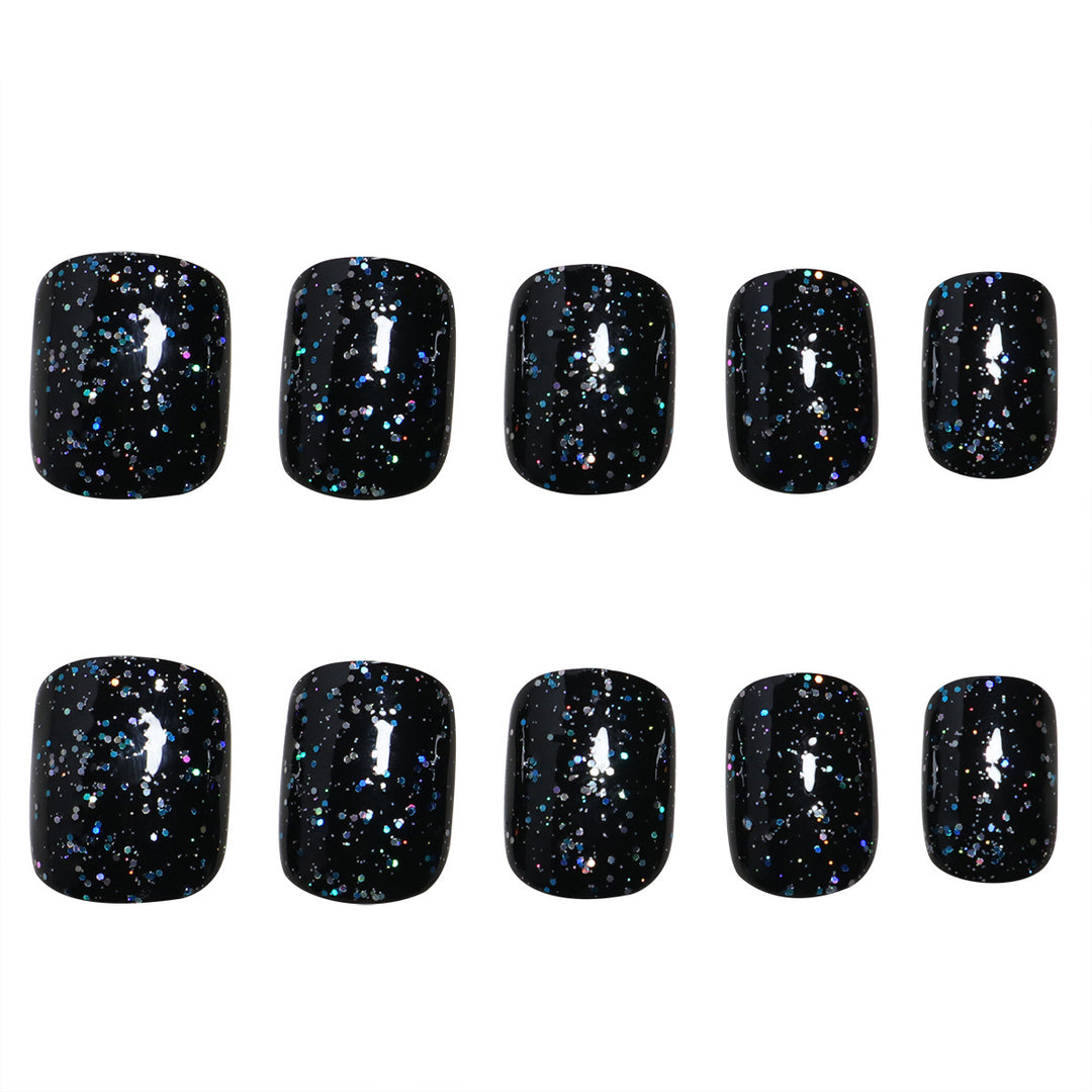 Sparkling Glitter Press-On Nails Bowlift