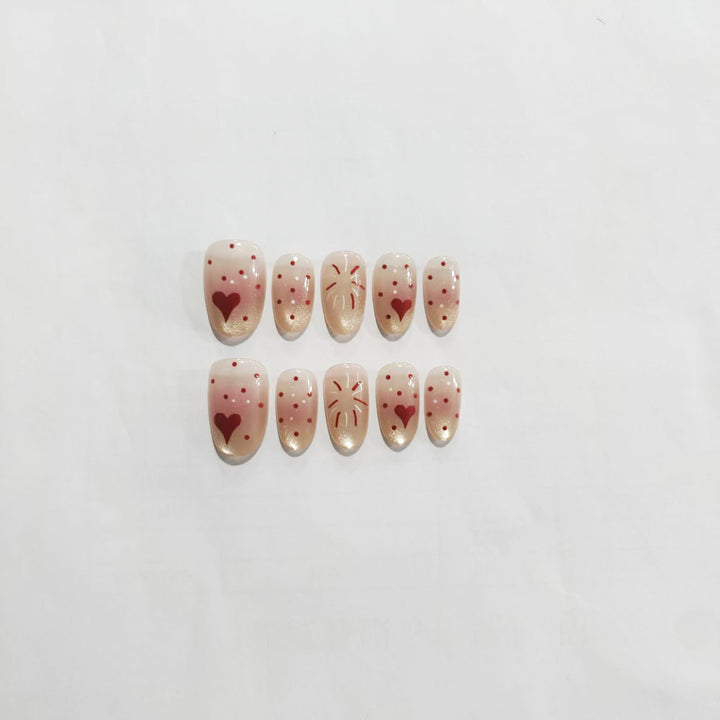Glittery Heart and Star Nail Art Set Bowlift