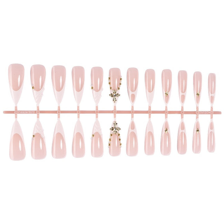 Elegant artificial nail set with unique embellishments Bowlift
