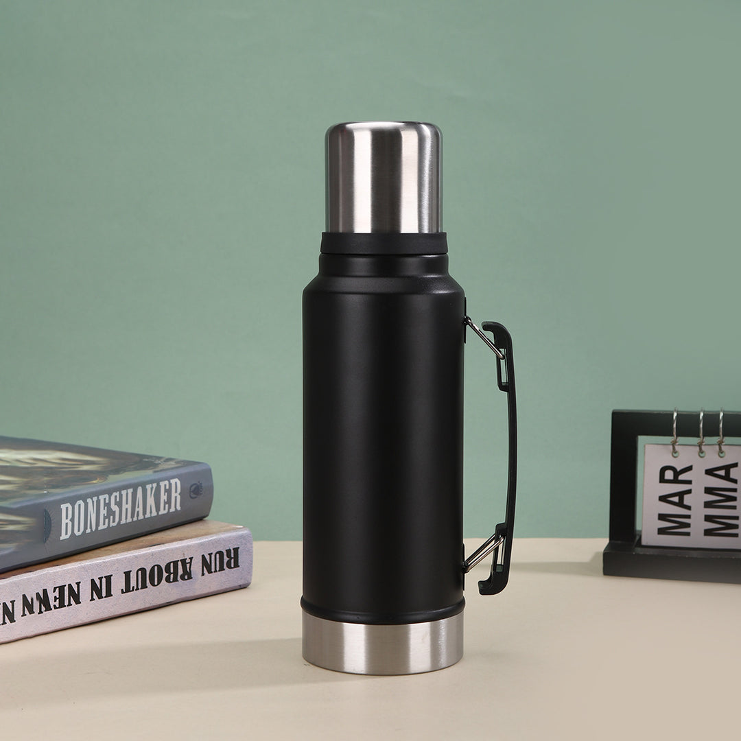 Unisex Insulated Stainless Steel Water Bottle with Carrying Handle Bowlift