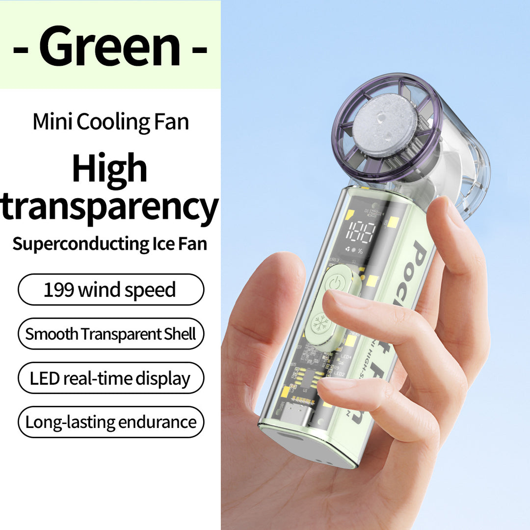 Unisex Pocket-Sized High-Speed Cooling Fan Bowlift