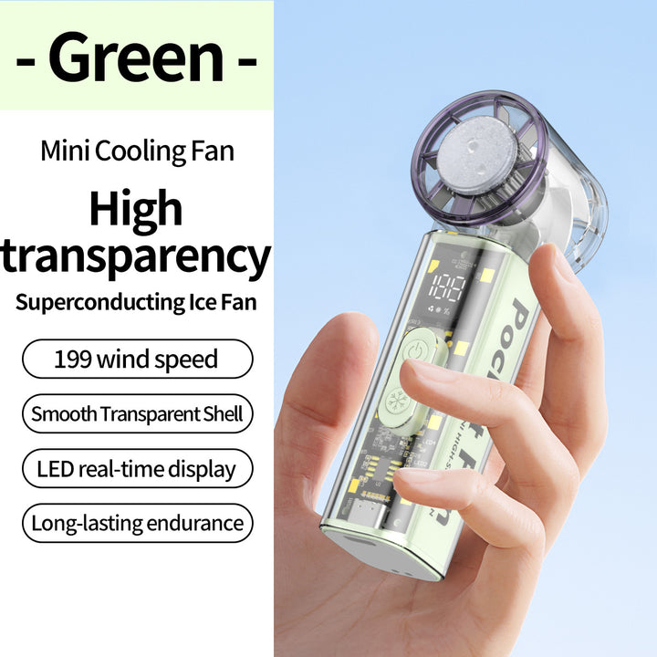 Unisex Pocket-Sized High-Speed Cooling Fan Bowlift