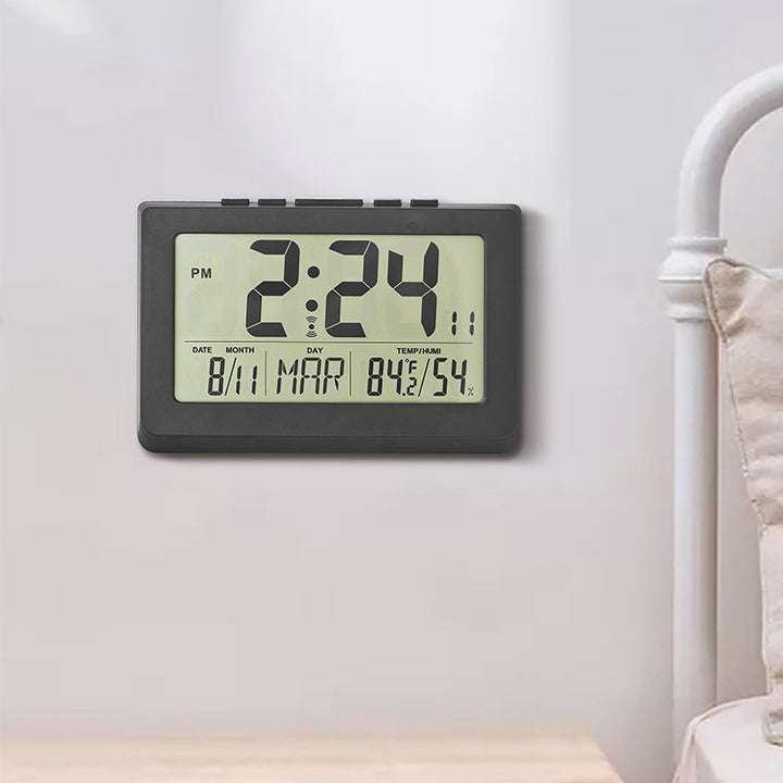 Digital Multi-Function Alarm Clock with Hygrometer and Thermometer Bowlift