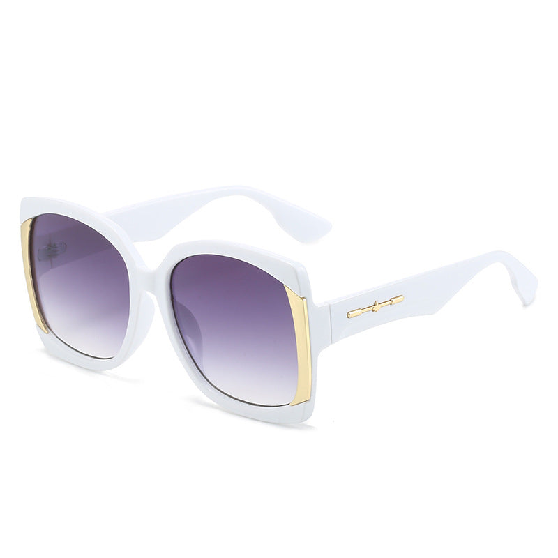 Oversized Tortoiseshell Sunglasses with Gold Accents Bowlift