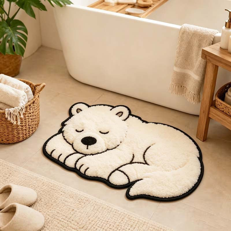 Playful Red Panda Bath Mat