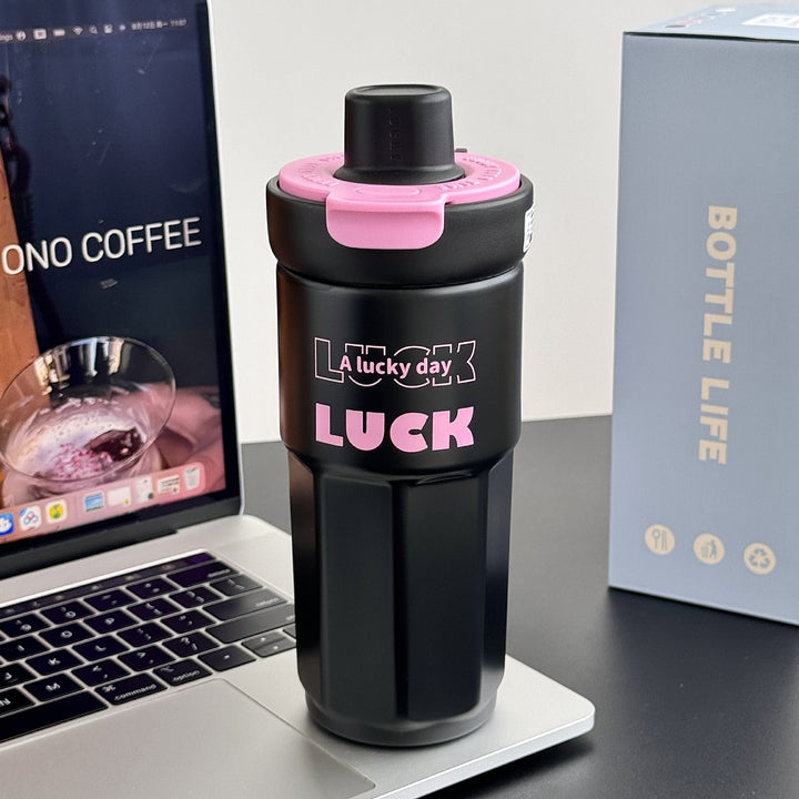 Ladies stylish coffee mug with spill-proof lid Bowlift